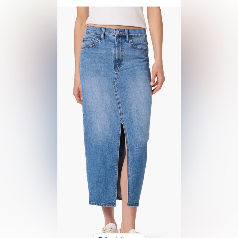 NWT Hudson Jeans Reconstructed Maxi Denim Skirt Matador - 28, 29